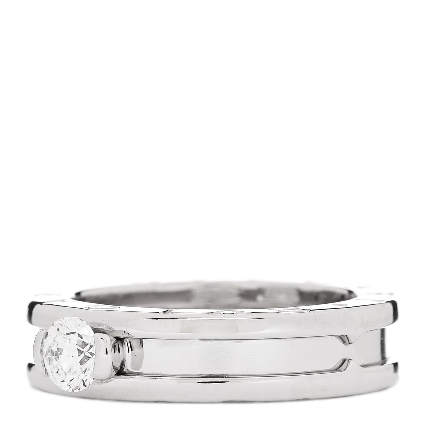 18K White Gold Diamond B.Zero1 Engagement Ring 51 5.75