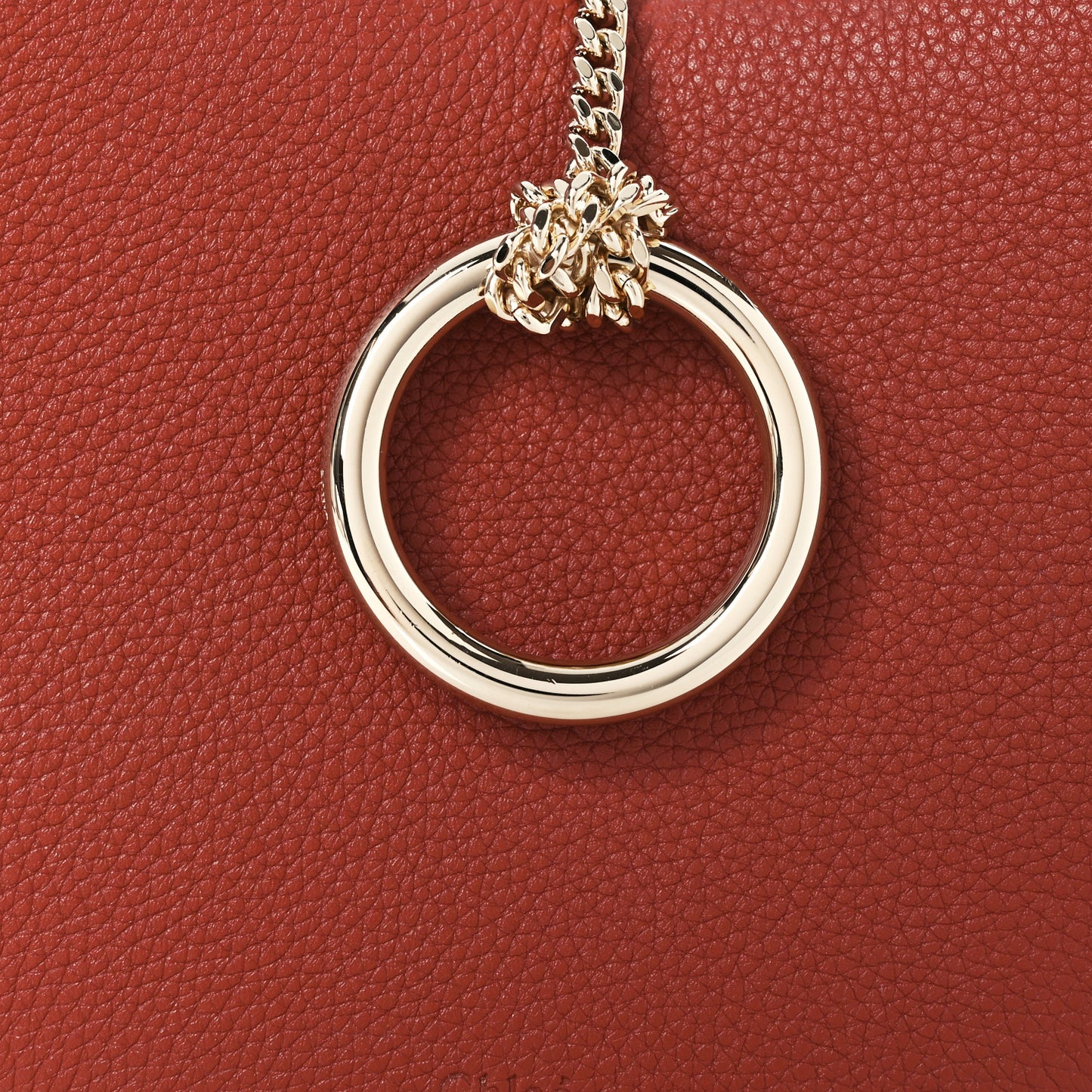 Grained Calfskin Small Arlene Hobo Bag Sepia Brown