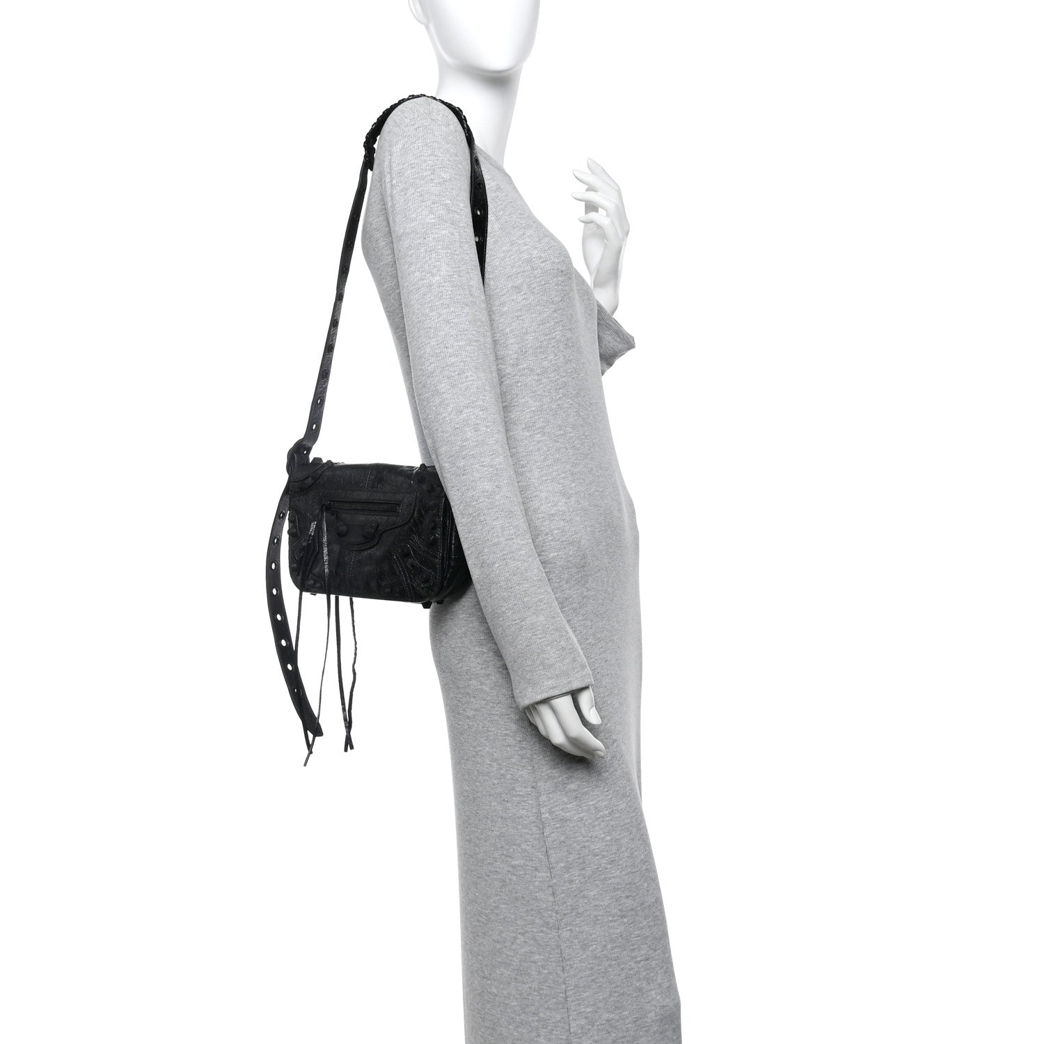 Balenciaga Agneau Arena XS Le Cagole Flap Bag Black 2 of 11