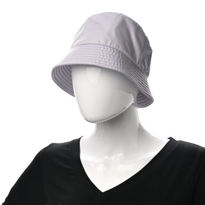 Prada Re-Nylon Metal Triangle Logo Womens Bucket Hat M Glicine 2 of 9