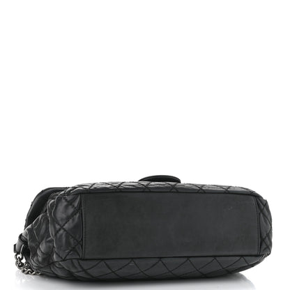 Chanel Iridescent Calfskin Large Coco Daily Flap Black 3 of 10