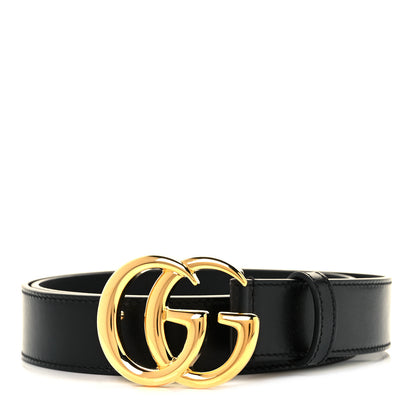 Gucci Plutone Calfskin Double G 30mm Belt 90 36 Black 1 of 5