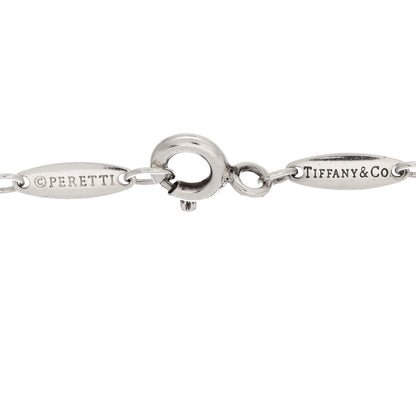 Tiffany Sterling Silver Aquamarine Elsa Peretti Color By The Yard Bracelet 3 of 3