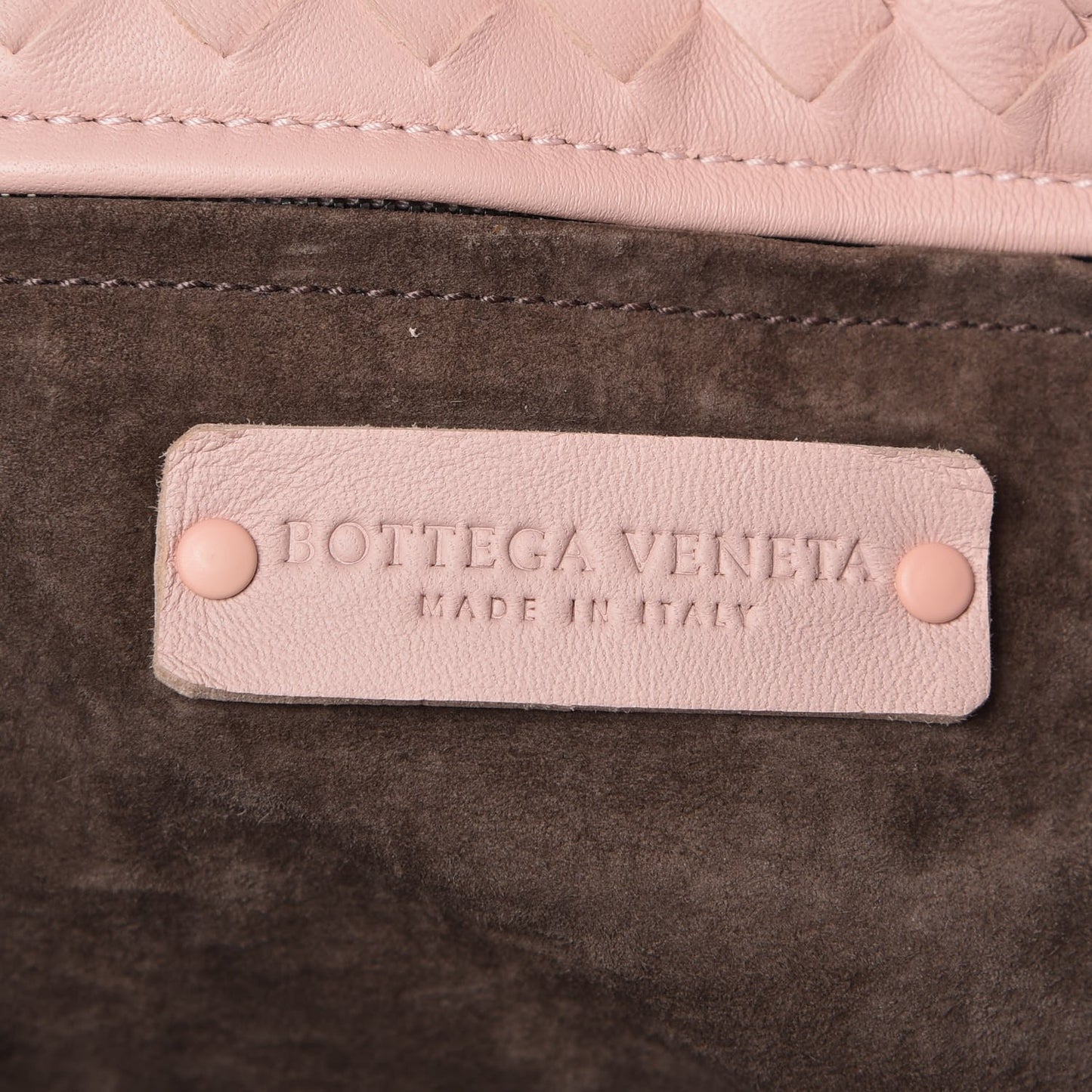 Nappa Intrecciato Ruffle Tote Petal Pink