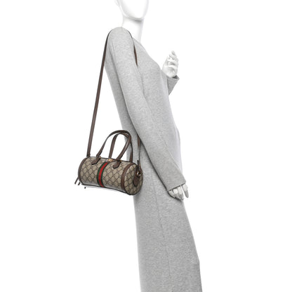 Gucci GG Supreme Monogram Web Small Ophidia Boston Bag Beige New Acero 2 of 10