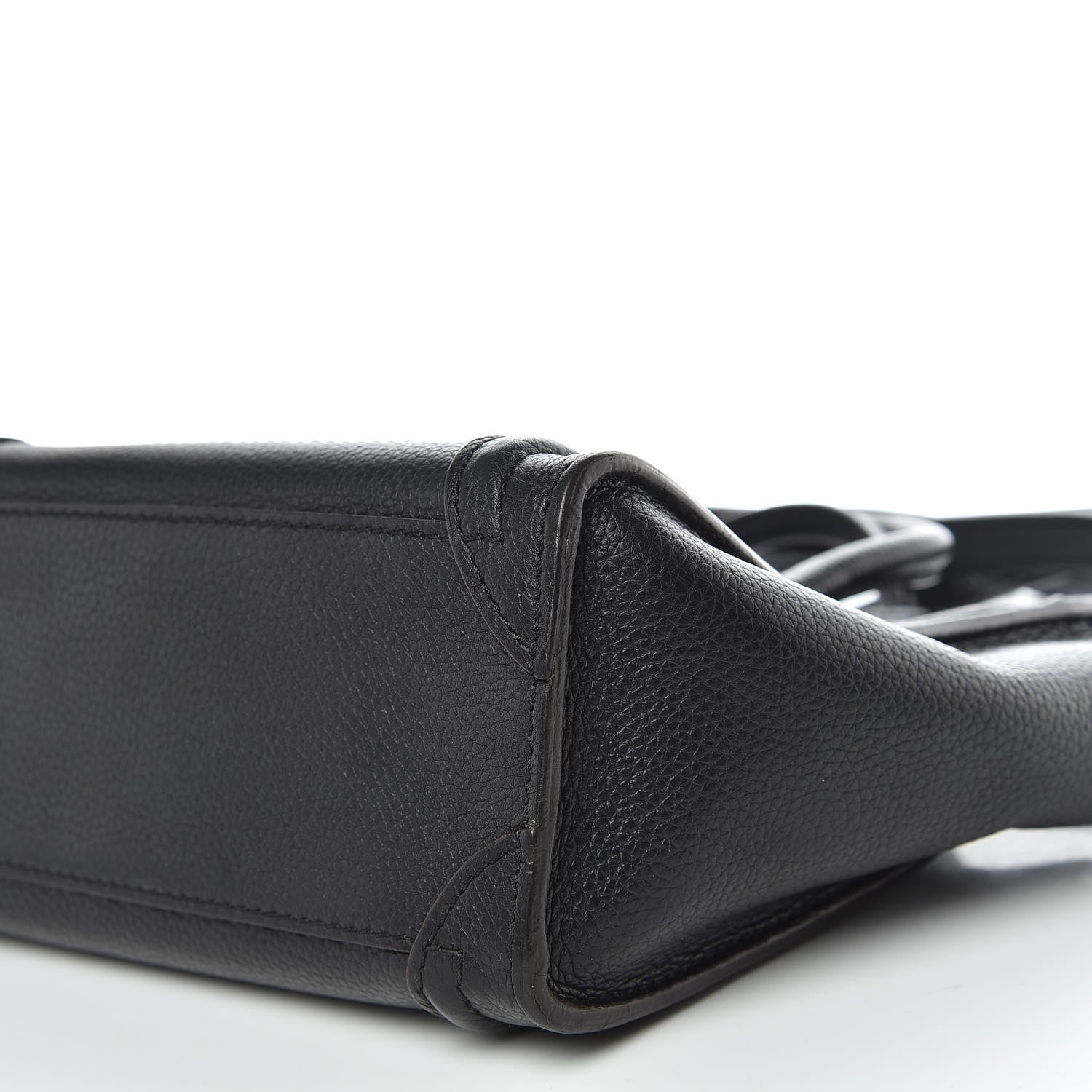 Celine Drummed Calfskin Nano Luggage Black 8 of 12