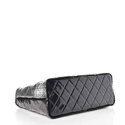 Chanel Vinyl Funny Tweed Patchwork Tote Grey 4 of 8