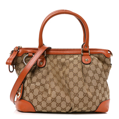 Gucci Monogram Medium Sukey Top Handle Orange 1 of 11