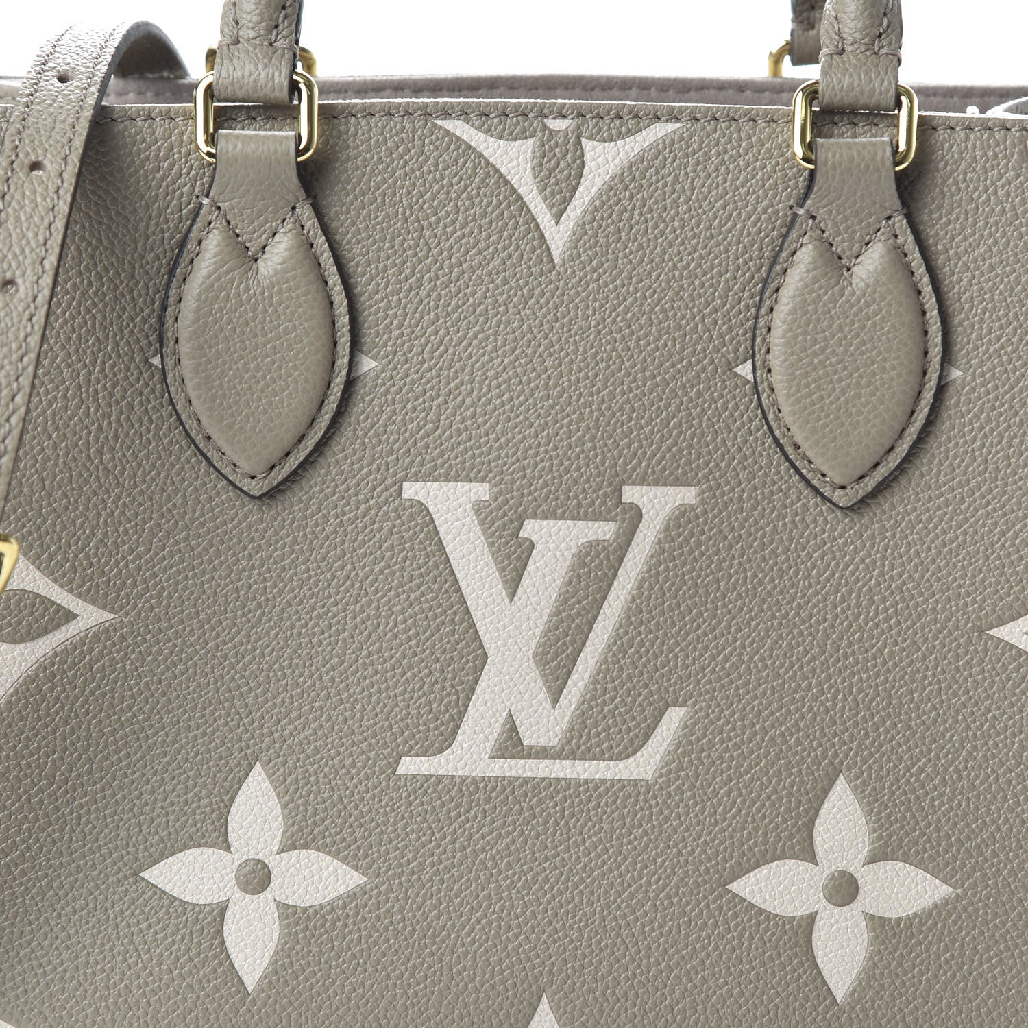 Louis Vuitton Empreinte Monogram Giant Onthego PM Tourterelle Creme 9 of 10