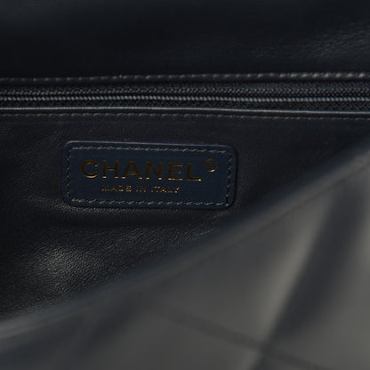 Chanel Lambskin Quilted Small Easy Carry Flap Navy 6 of 11