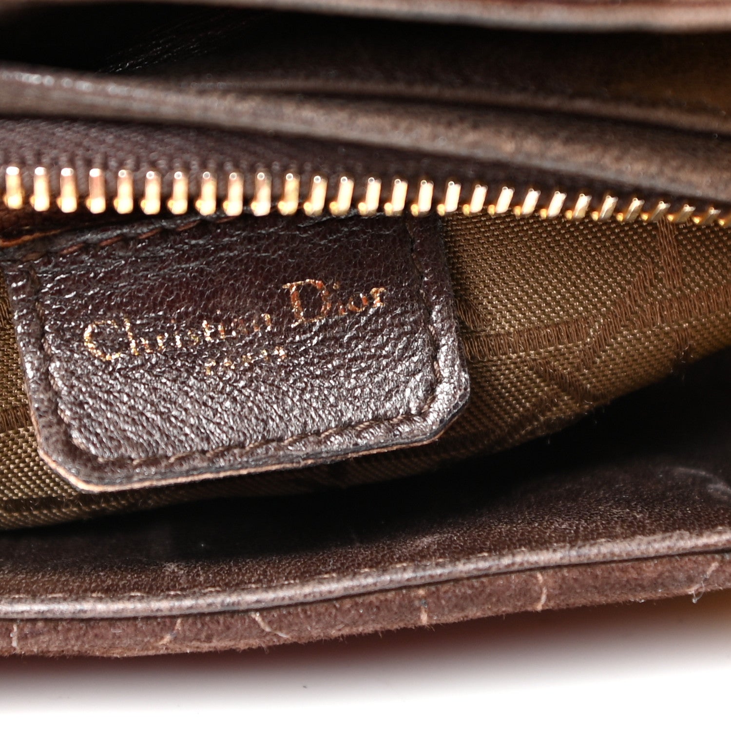 Christian Dior Suede Cannage Medium Lady Dior Brown 5 of 8