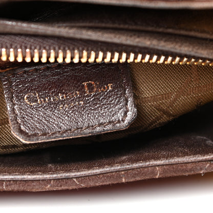 Christian Dior Suede Cannage Medium Lady Dior Brown 5 of 8