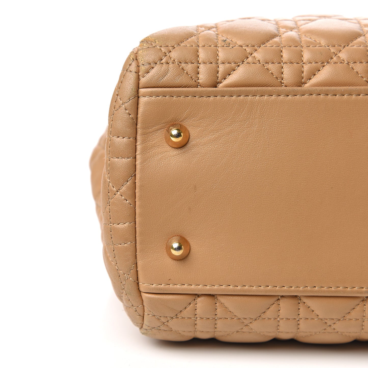 Lambskin Cannage Large Dior Soft Shopping Tote Beige