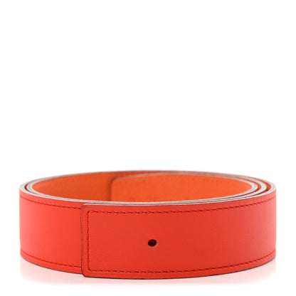 Hermes Swift Epsom 32mm Belt Strap 75 30 Capucine Orange 3 of 9