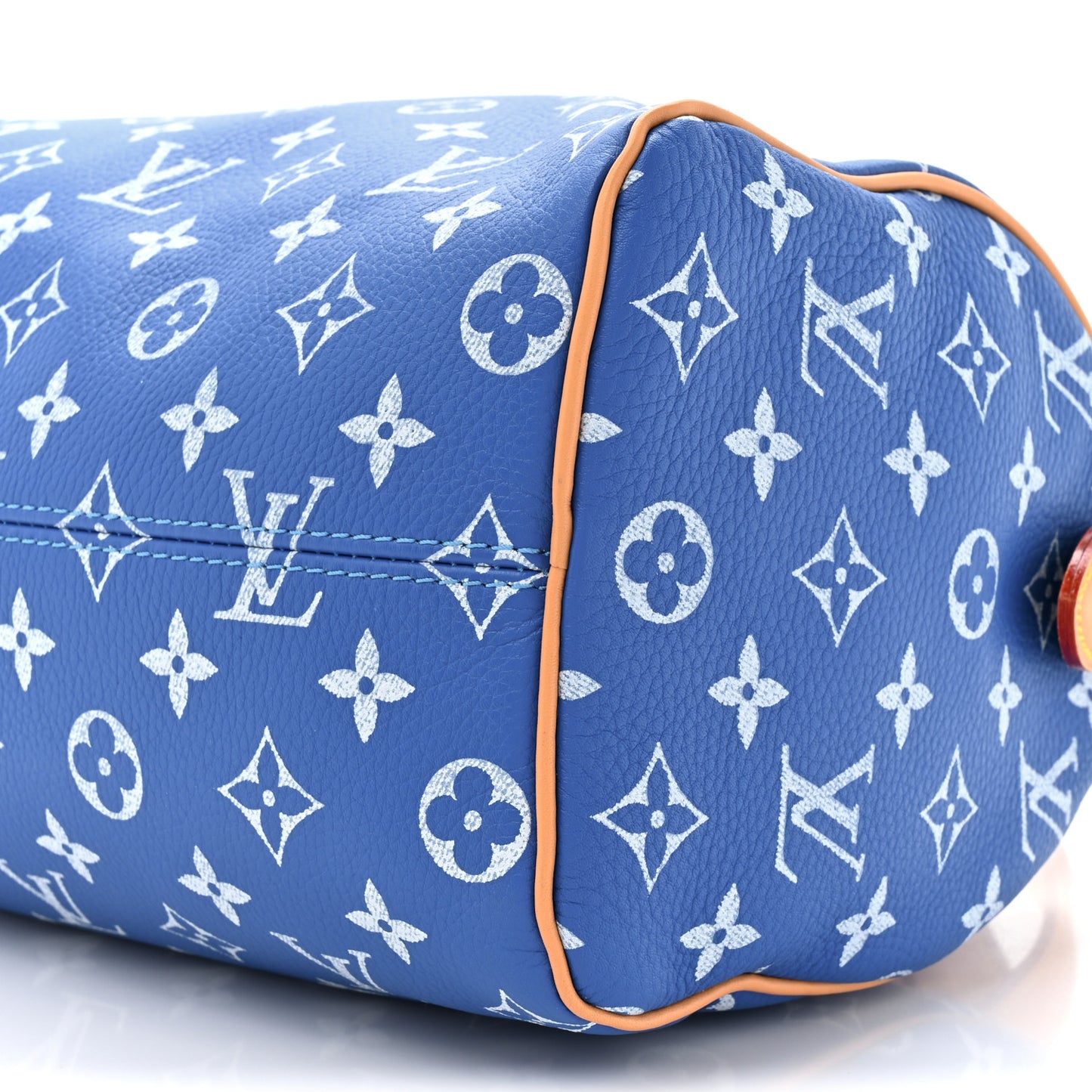 Calfskin Monogram Speedy P9 Bandouliere 25 Blue