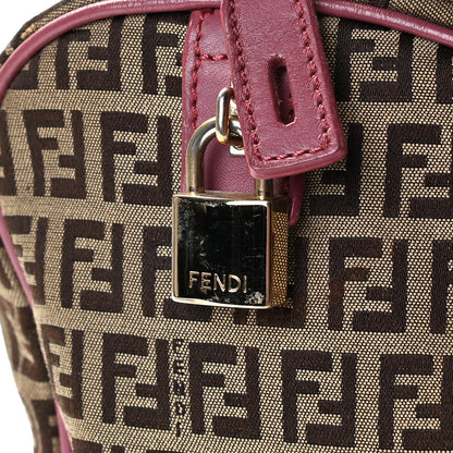 Fendi Zucchino Vitello Small Forever Boston Mogano Panna Erica 10 of 10