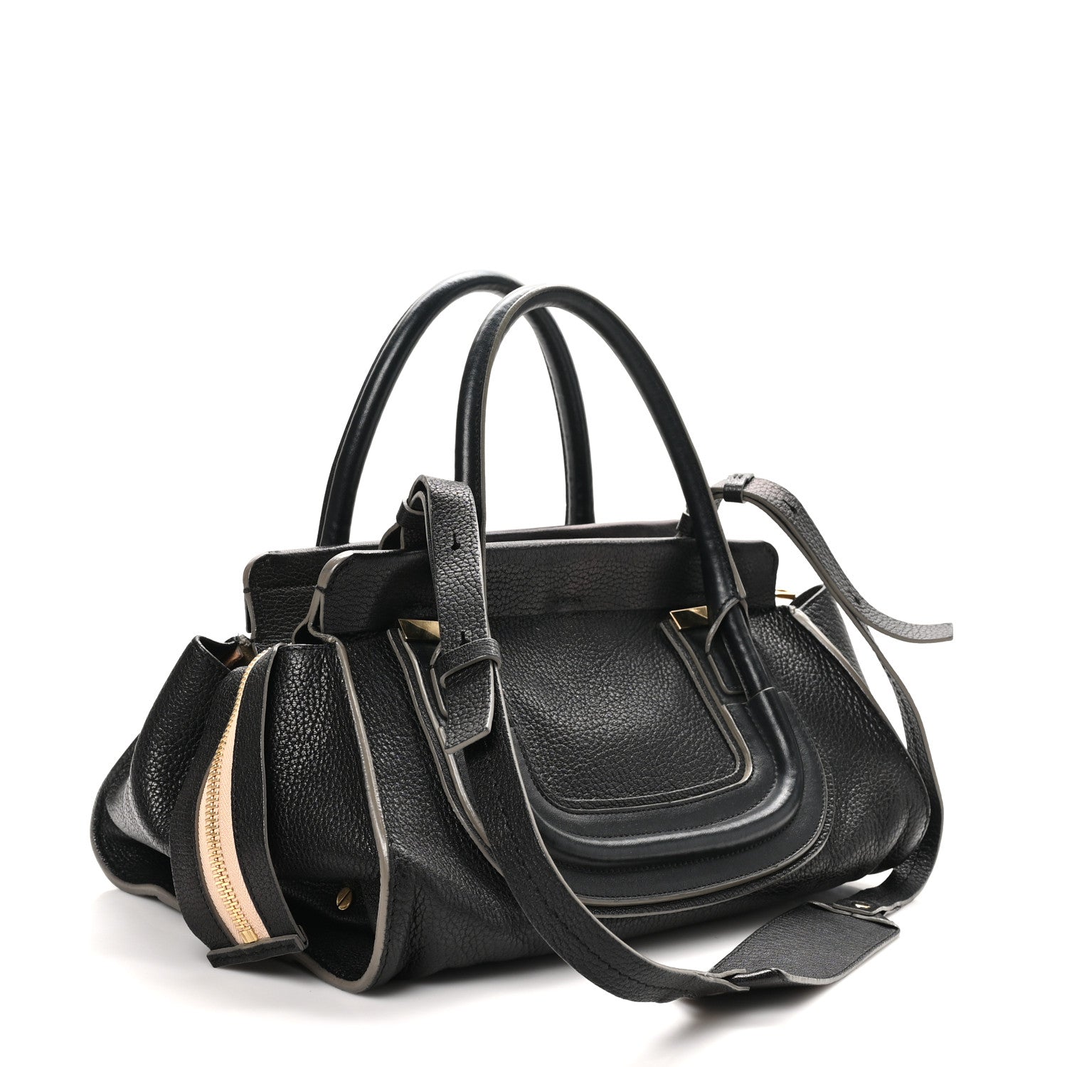 Chloe Calfskin Medium Everston Satchel Black 2 of 11