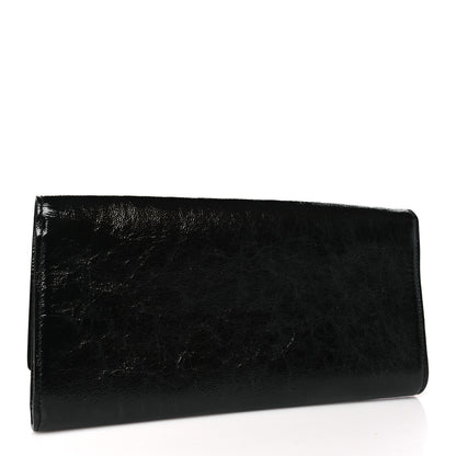 Saint Laurent Textured Patent Monogram Small Belle De Jour Clutch Black 3 of 9