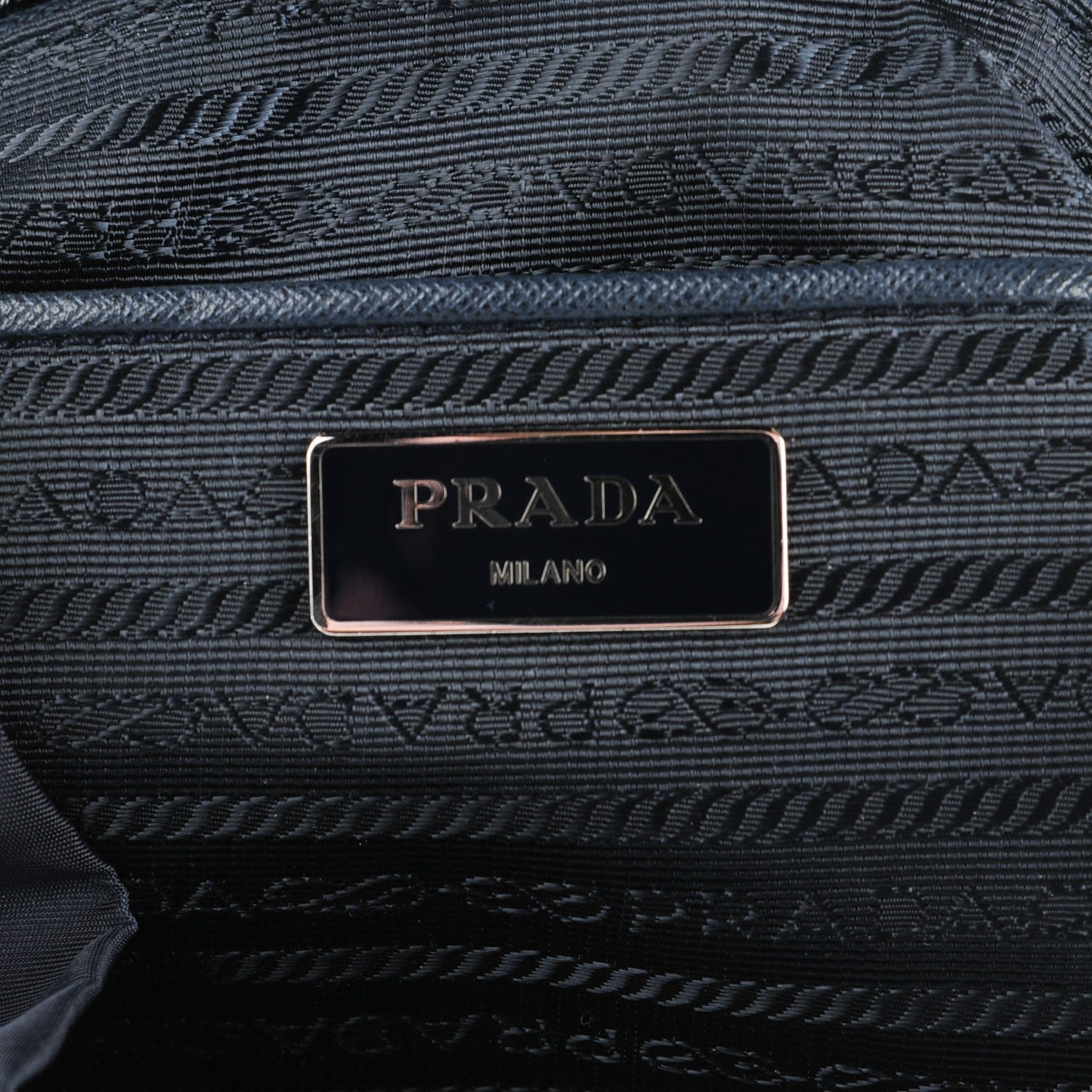 Prada Tessuto Nylon Medium Backpack Blue 9 of 11