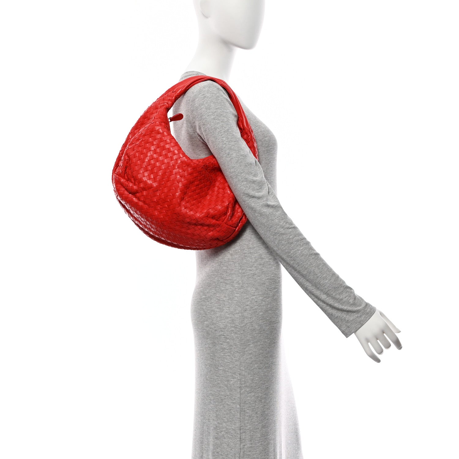 Bottega Veneta Nappa Intrecciato Medium Belly Veneta Hobo Flame 2 of 12