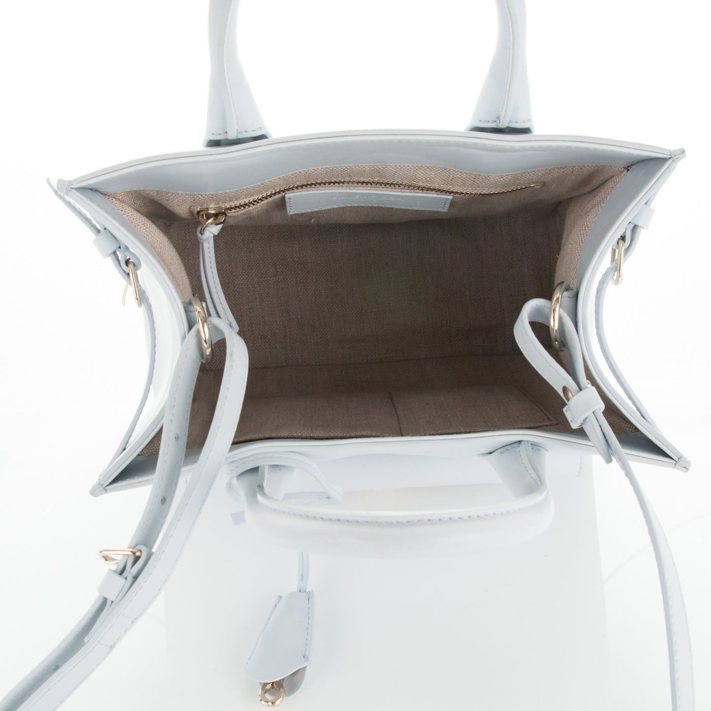 Calfskin Padlock Mini All Afternoon Bleu Cloud