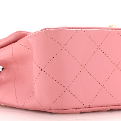Chanel Lambskin Quilted Mini Rectangular Flap Pink 9 of 13