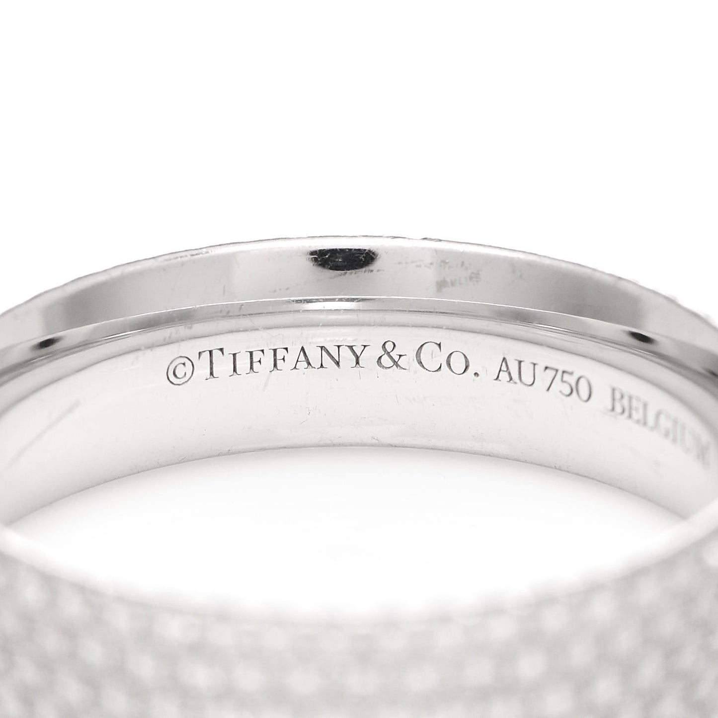 18K White Gold Diamond Metro Five-Row Ring 53 6.5