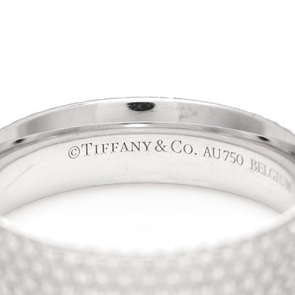 Tiffany 18K White Gold Diamond Metro Five-Row Ring 53 6.5 4 of 5