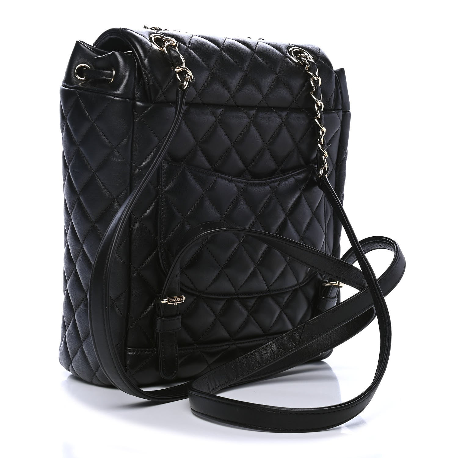 Chanel Lambskin Quilted Small Urban Spirit Backpack Black 2 of 4