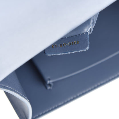 Christian Dior Grained Calfskin 30 Montaigne Flap Bag Blue 9 of 10