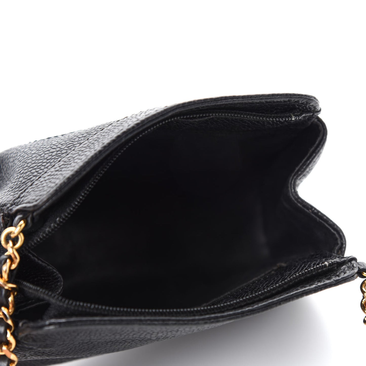 Caviar CC Shoulder Bag Black