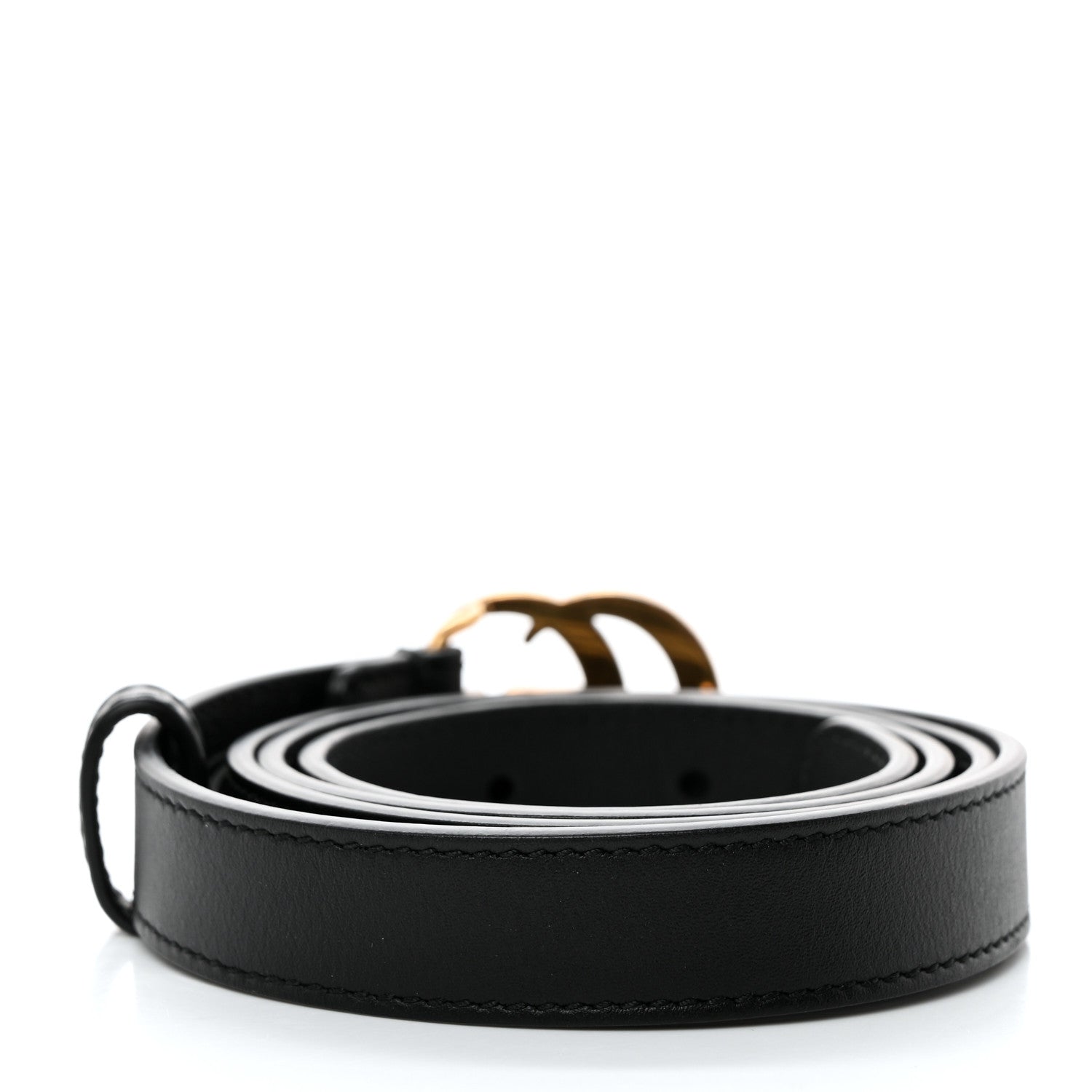 Gucci Calfskin Double G 20mm Belt 85 34 Black 2 of 5