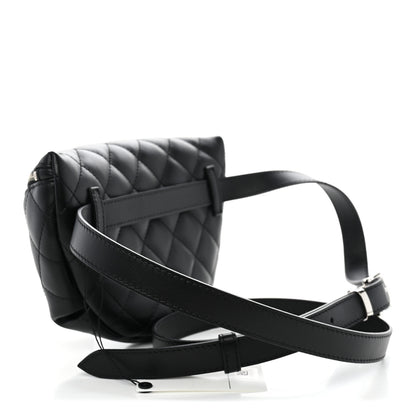 Chanel Calfskin Quilted Uniform Waist Belt Bag Black 3 of 10