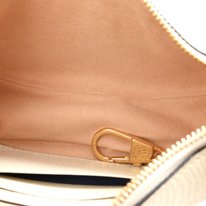 Gucci GG Supreme Monogram Textured Dollar Calfskin Web Mini Ophidia Half Moon Hobo Beige Ebony Mystic White 5 of 11