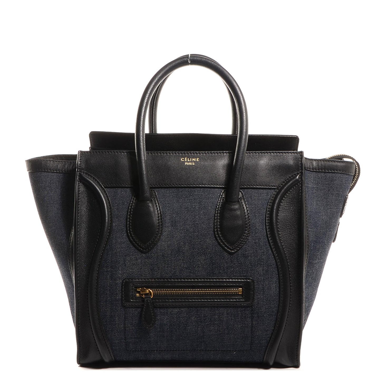 Denim Mini Luggage Navy Black