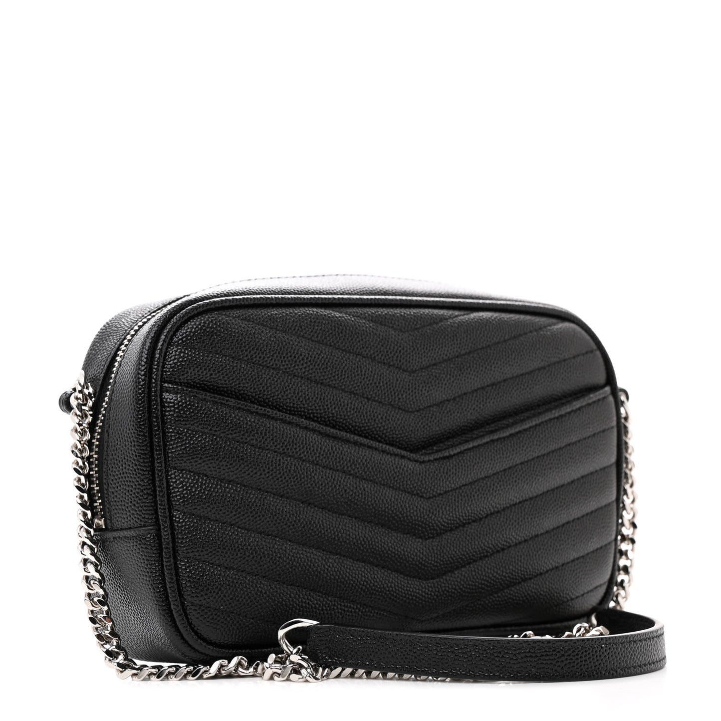 Grain De Poudre Matelasse Monogram Mini Lou Camera Bag Black