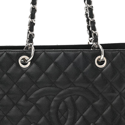 Chanel Caviar Quilted Grand Shopping Tote GST Black 8 of 12