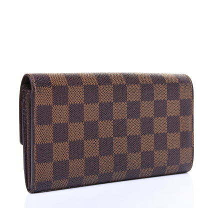 Louis Vuitton Damier Ebene Sarah Wallet 3 of 10