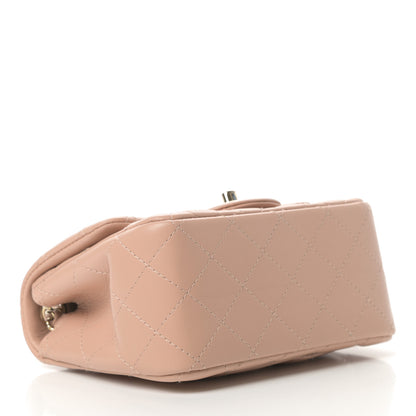 Chanel Lambskin Quilted Mini Square Flap Beige 4 of 12