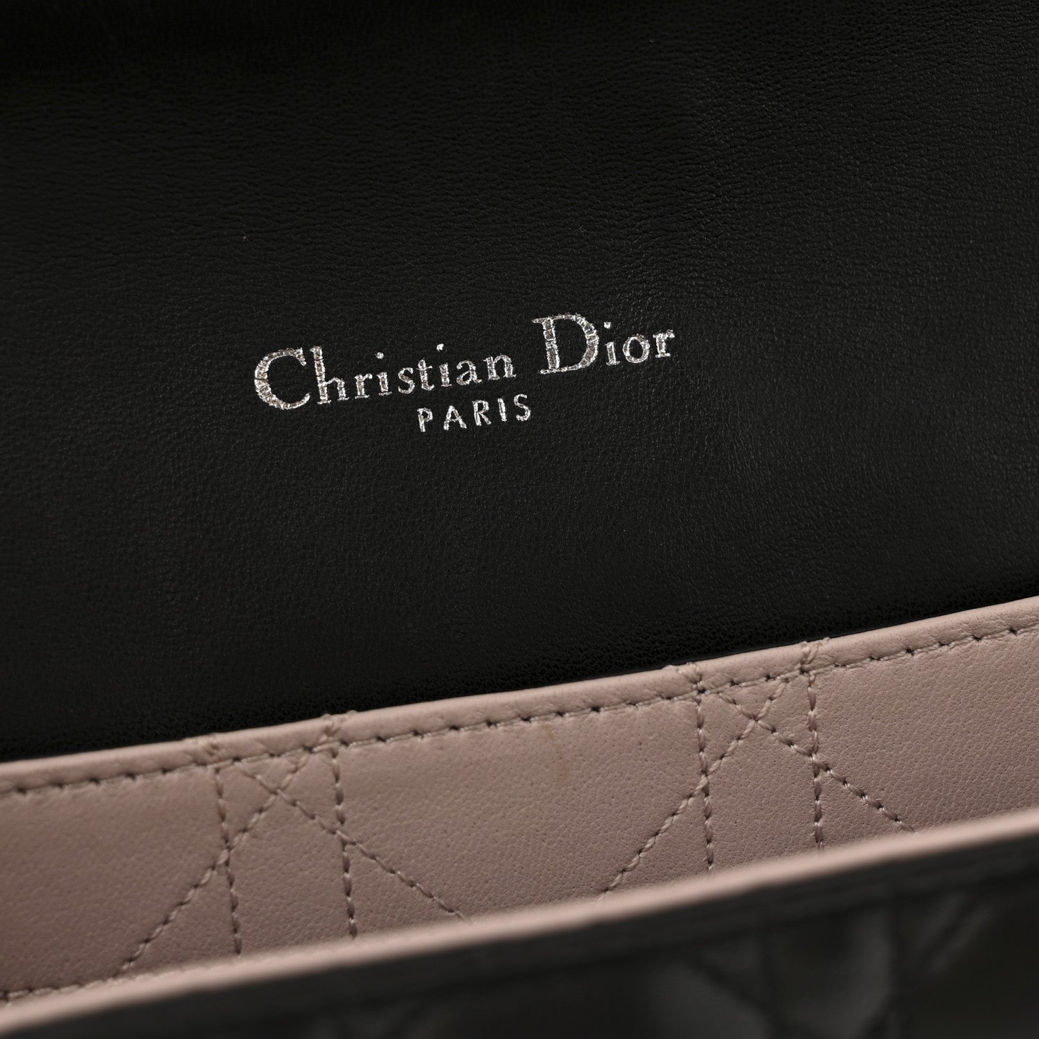 Christian Dior Lambskin Cannage Medium Miss Dior Flap Black 6 of 15