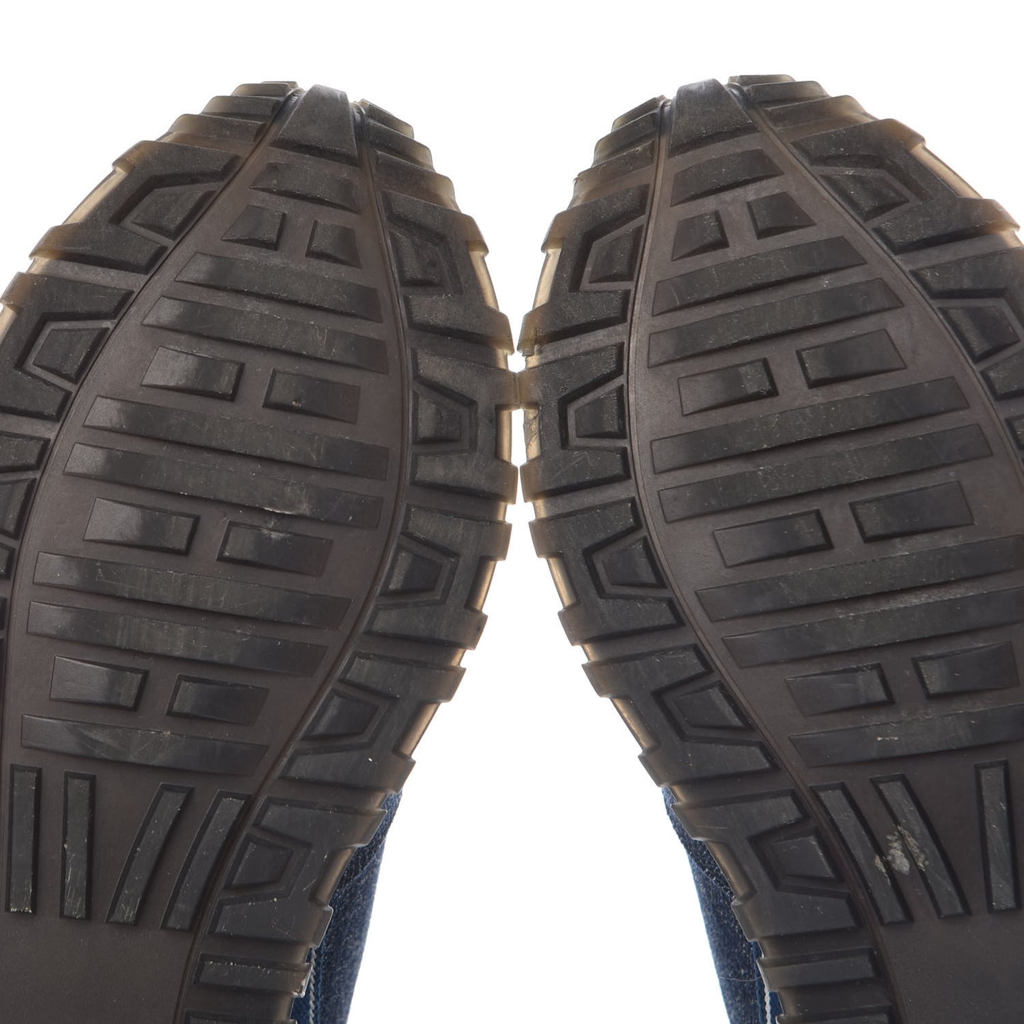 Monogram Denim Run Away Sneakers 39 Blue