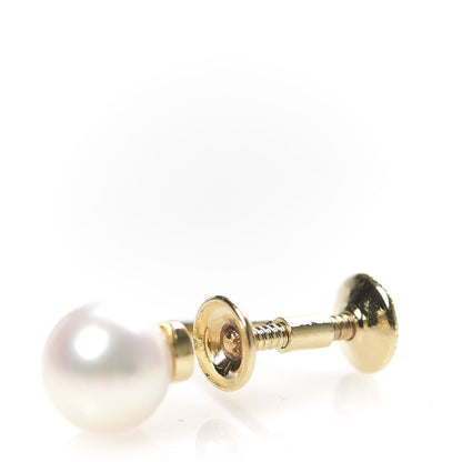 Mikimoto 14K Yellow Gold Akoya Pearl 6mm Screw-Back Earrings 5 of 5