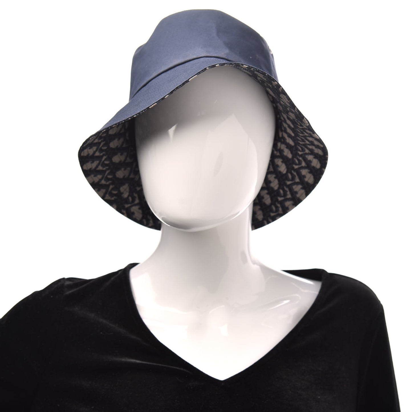 Oblique Reversible Teddy-D Brim Bucket Hat 56 Blue