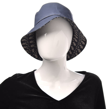 Christian Dior Oblique Reversible Teddy-D Brim Bucket Hat 56 Blue 2 of 6