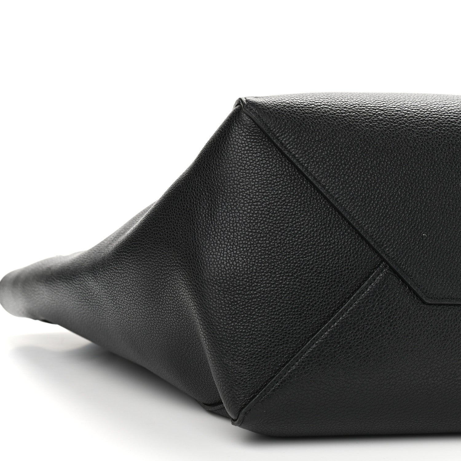 Celine Soft Grained Calfskin Medium Belt Cabas Phantom Black 9 of 11