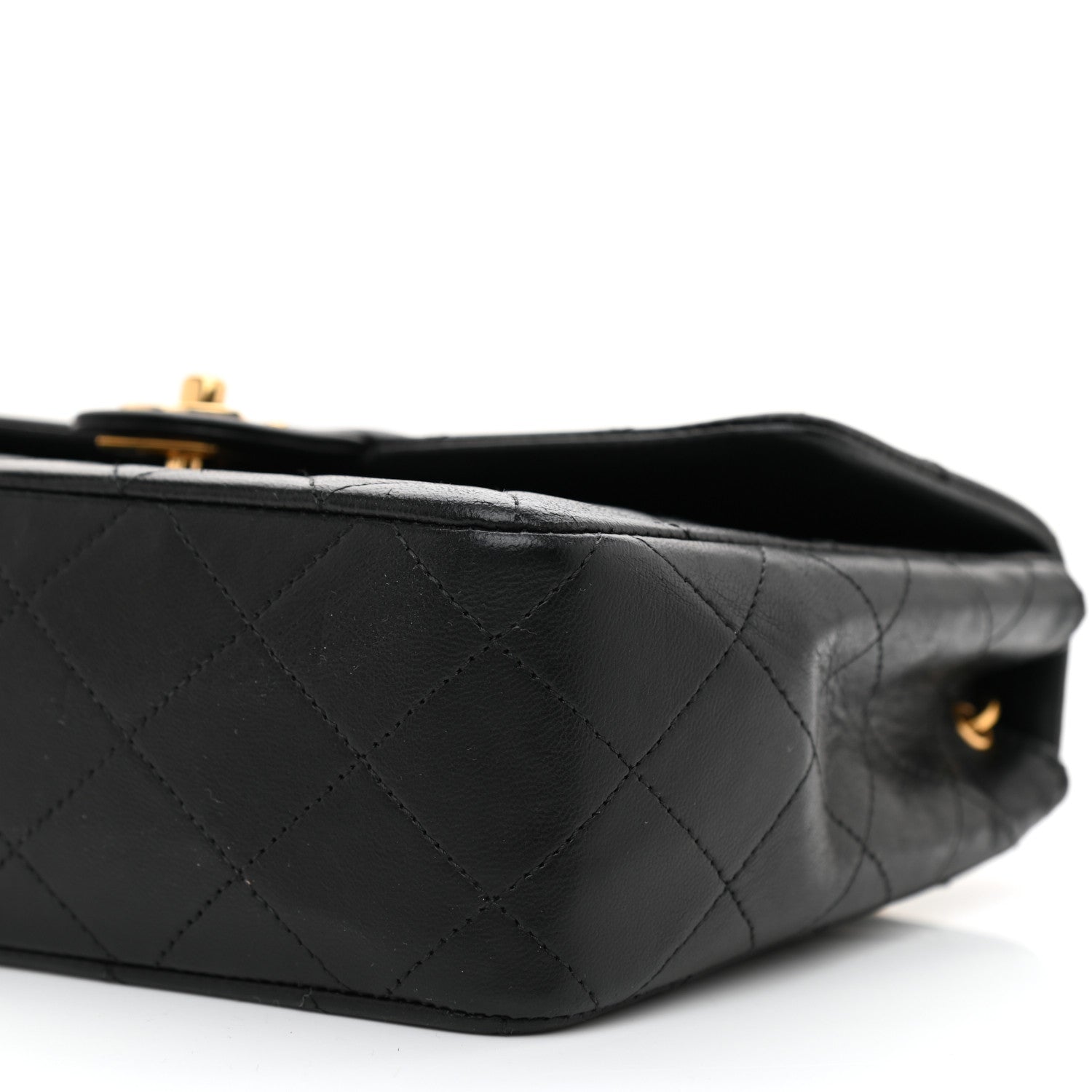 Chanel Lambskin Quilted Mini Square Flap Bag Black 9 of 10