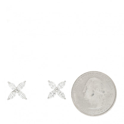 Tiffany Platinum Diamond Large Victoria Earrings 2 of 5
