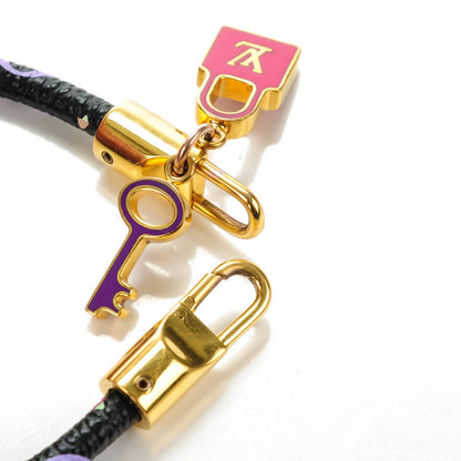 Louis Vuitton Monogram Multicolor Luck It Bracelet 19 Black 6 of 7