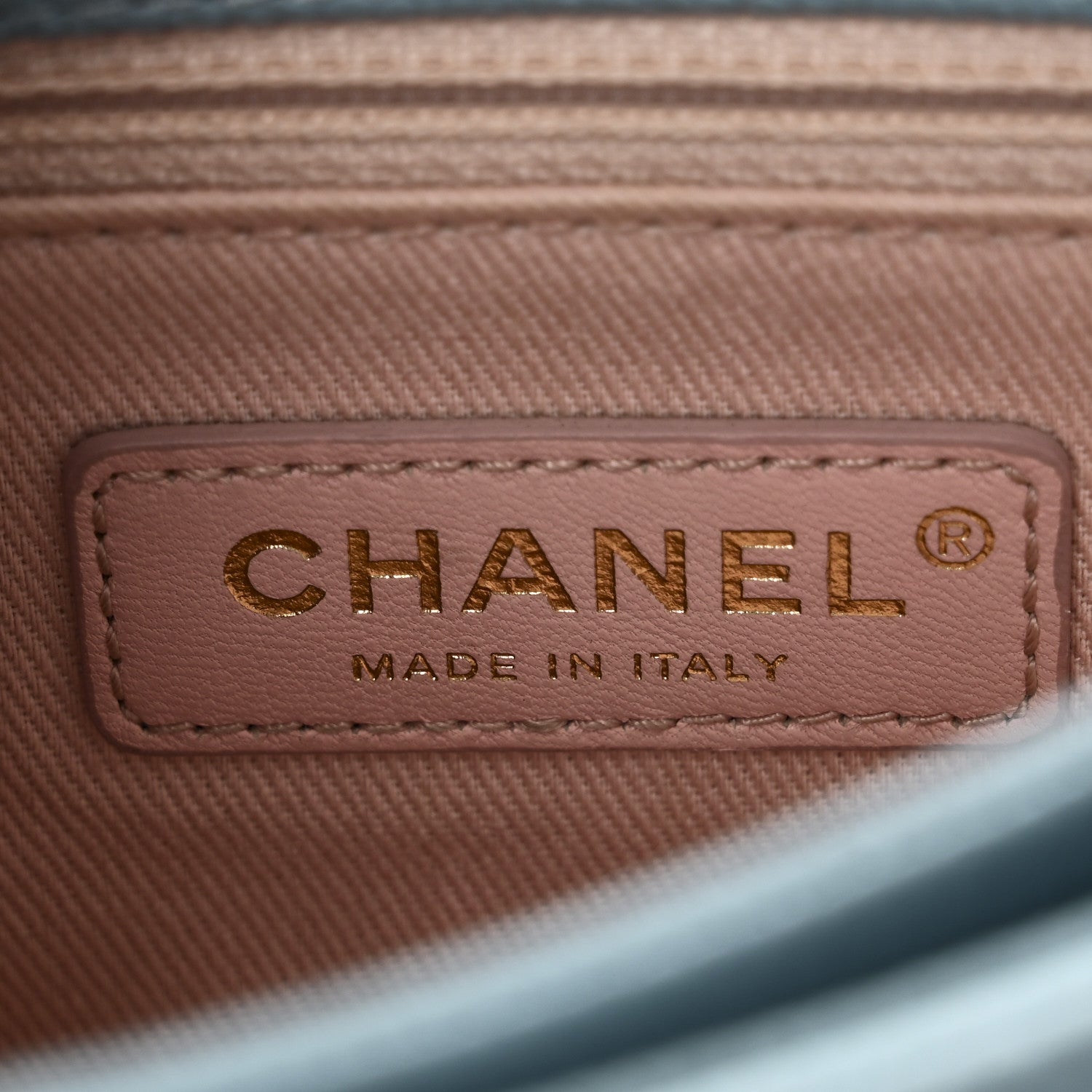 Chanel Grained Calfskin Quilted Small Cuba Top Handle Flap Blue 6 of 13
