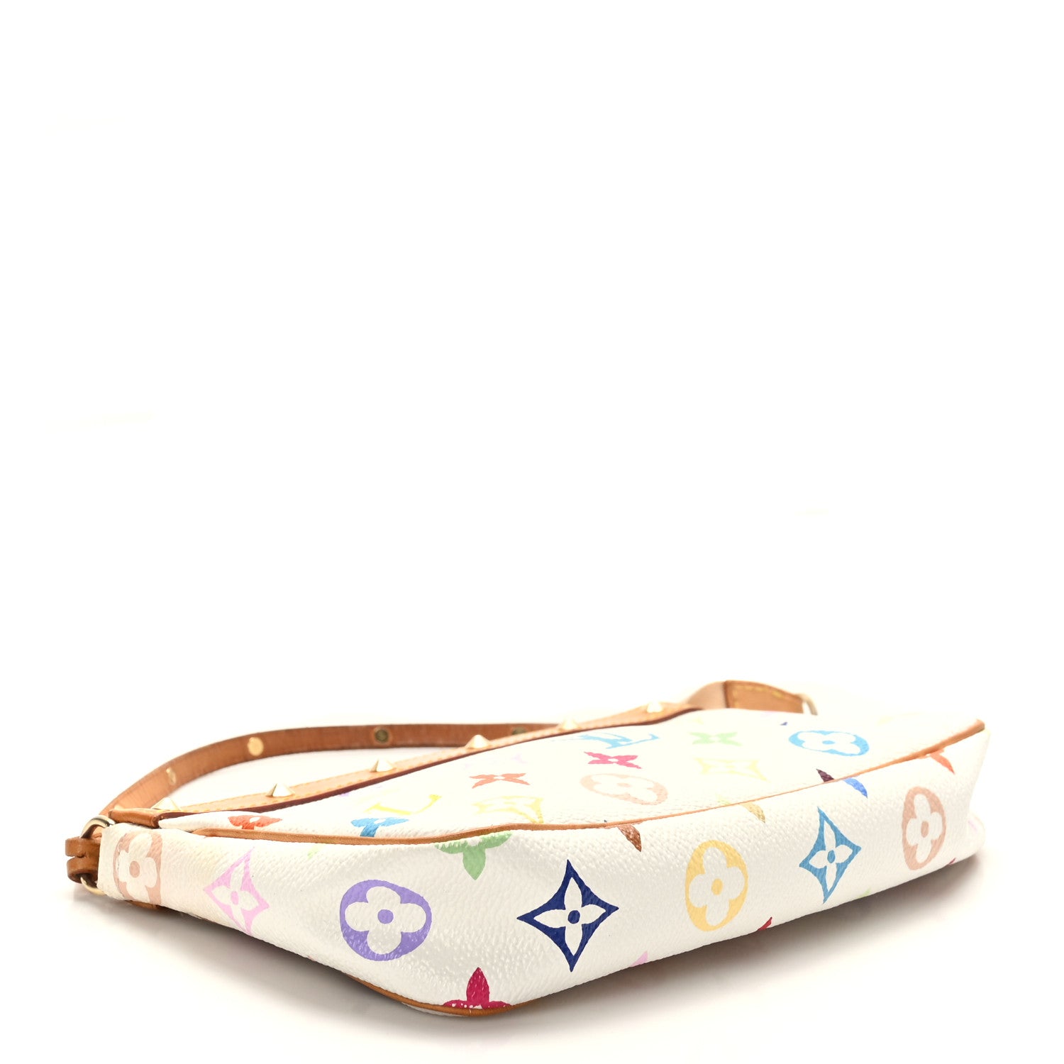 Louis Vuitton Monogram Multicolor Pochette Accessories White 4 of 10